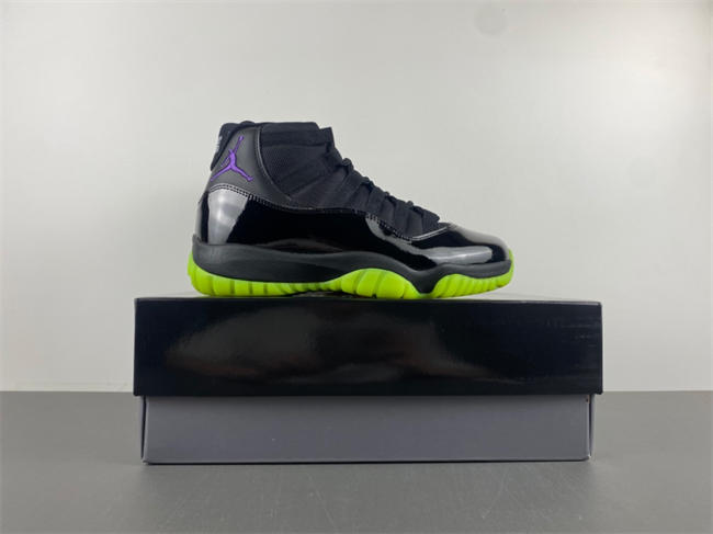 Air Jordan 11 Black fluorescent green CT8012-003