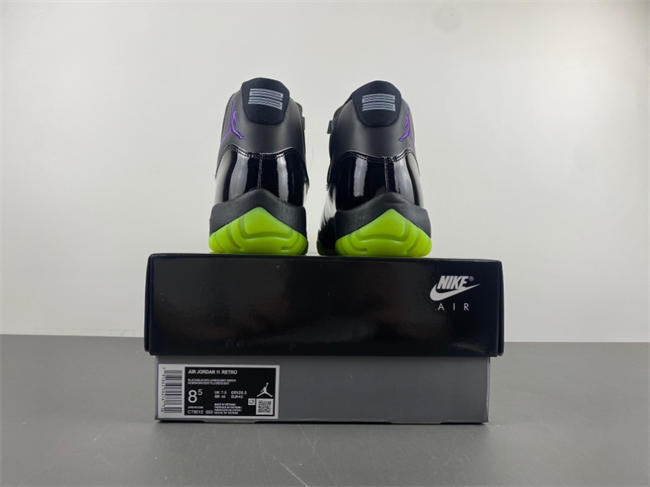 Air Jordan 11 Black fluorescent green CT8012-003